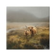 thumbnail image 1 of Stupell Industries Highland Cows Rural Landscape Animals & Insects Photography Gallery Wrapped Canvas Print Wall Art, 24 x 24, 1 of 8
