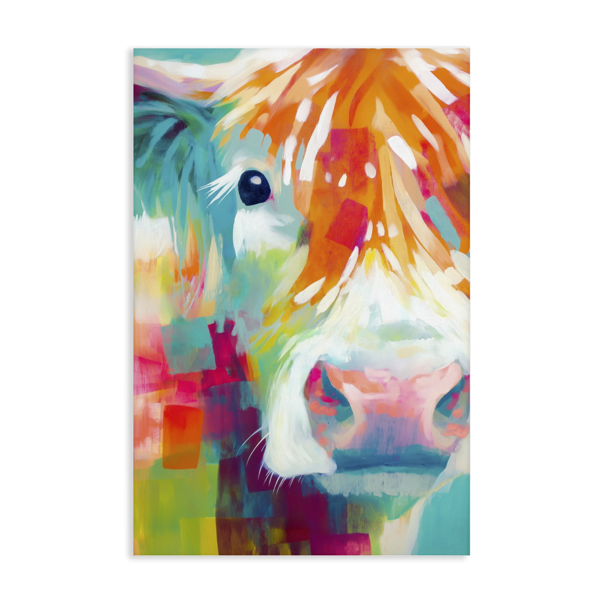 Stupell Industries Highland Portrait in Brights Canvas Wall Art, design by Chromatic Storm Studio