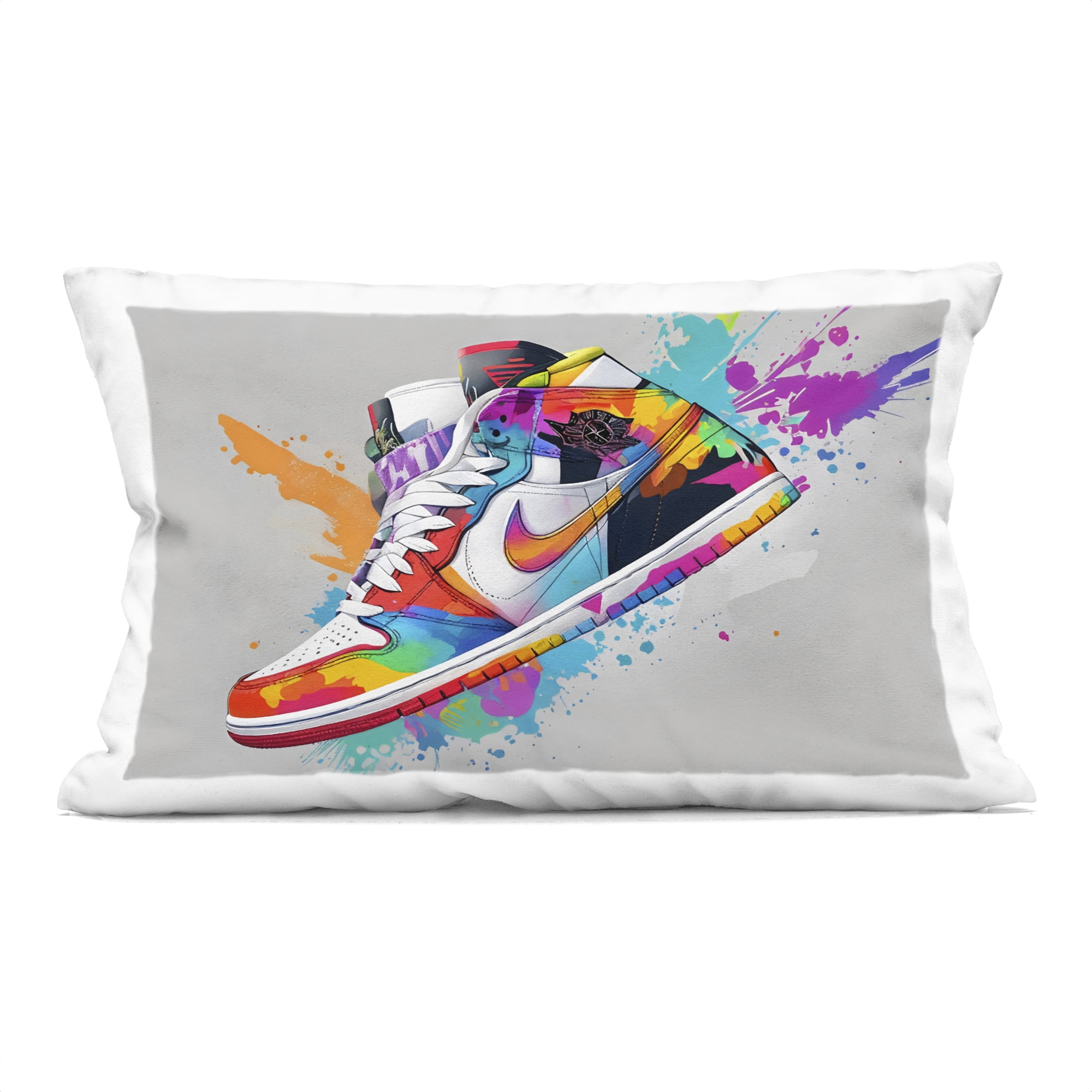 Stupell Industries Hightop Sneaker with Splatter Decorative Printed Throw Pillow, design by Creative Studio, 14 x 7 x 20