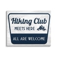 thumbnail image 1 of Stupell Industries Hiking Club Rustic Cabin Mountain Climbing Sign, 30 x 24, Design by Lil' Rue, 1 of 5