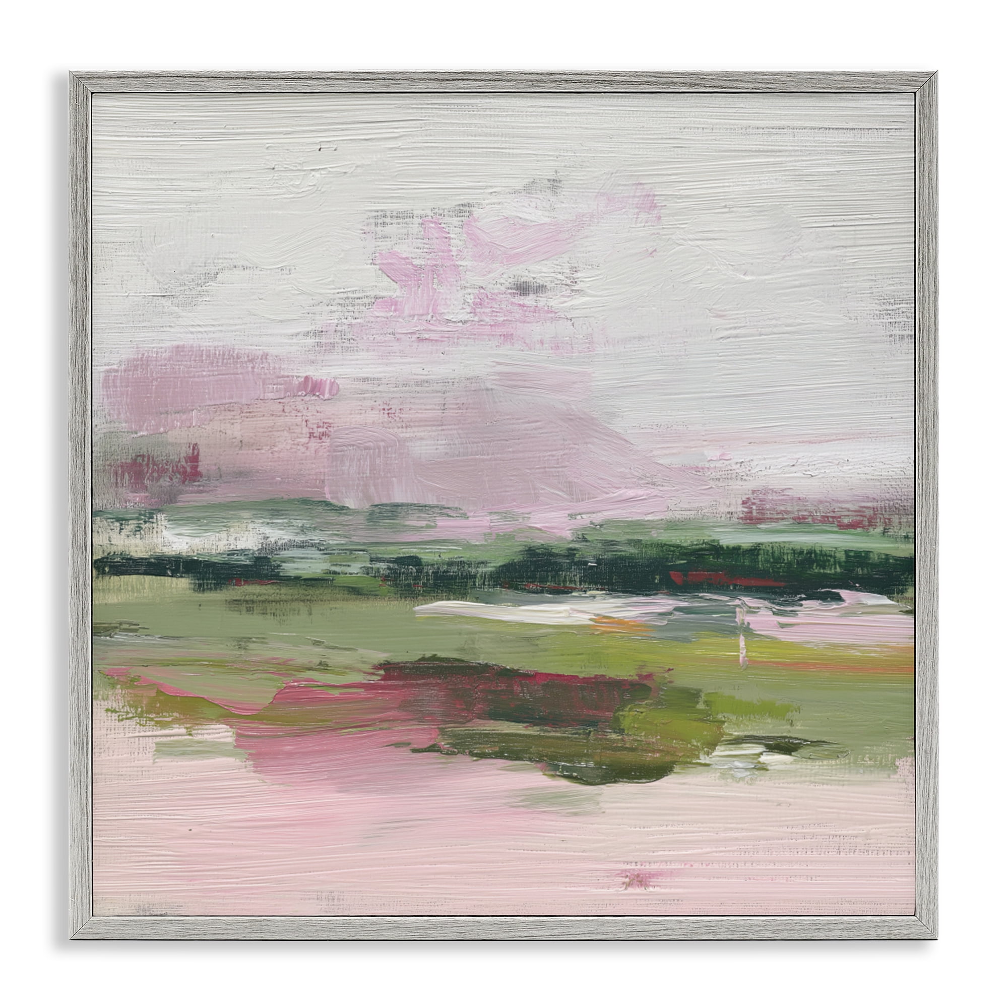 Stupell Industries Hills In Bloom Abstraction Gray Framed Giclee Art, design by Svetlana Aleynikova
