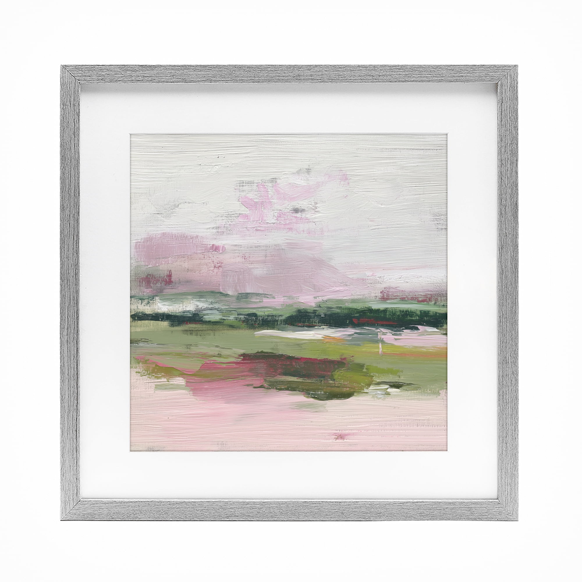 Stupell Industries Hills In Bloom Abstraction Gray Framed Print Under Glass, design by Svetlana Aleynikova