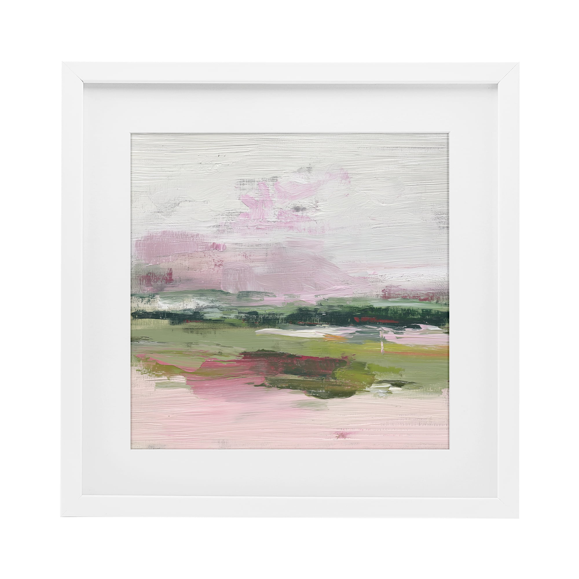 Stupell Industries Hills In Bloom Abstraction White Framed Print Under Glass, design by Svetlana Aleynikova