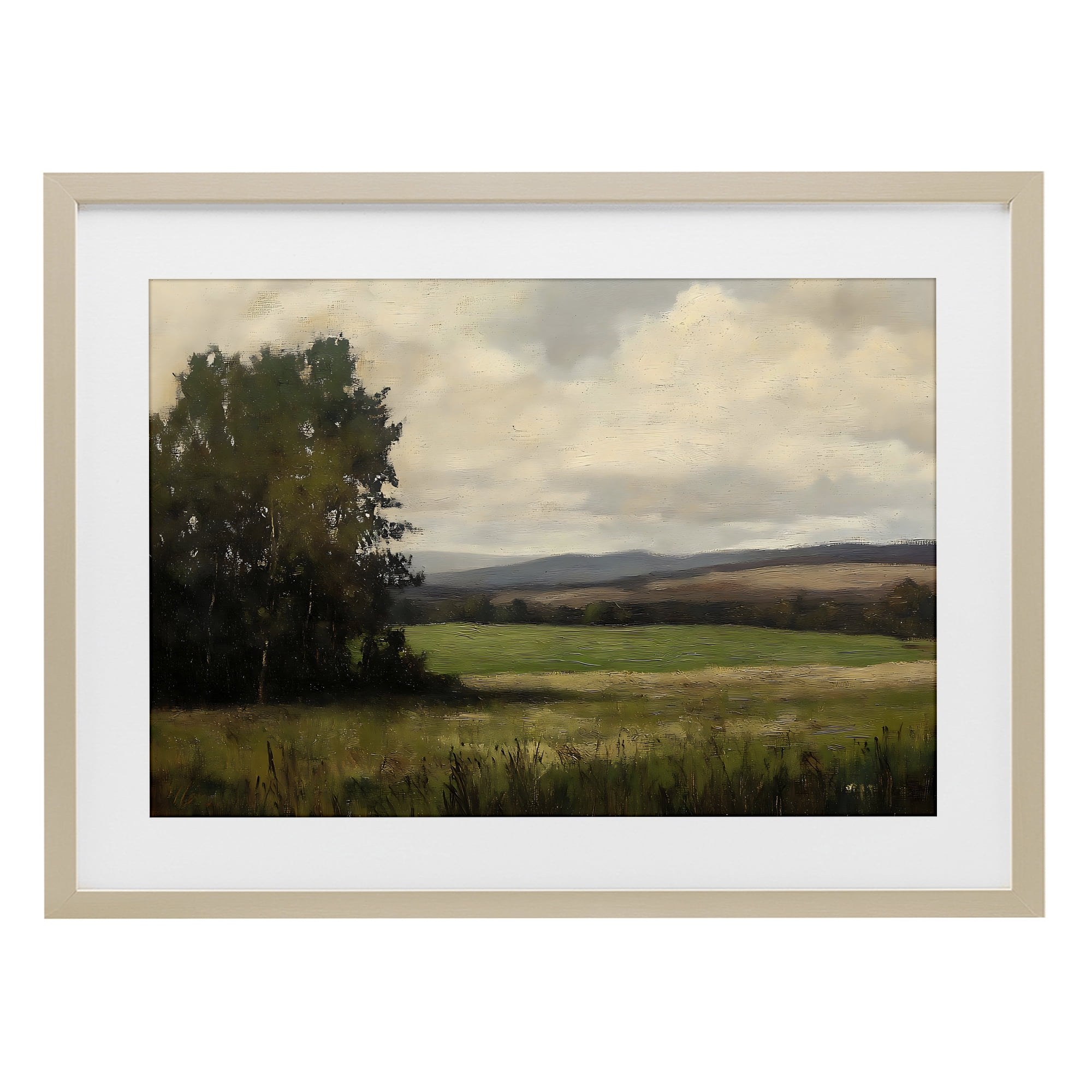 Stupell Industries Hills In The Distance Birch Framed Print Under Glass, design by Creative Studio