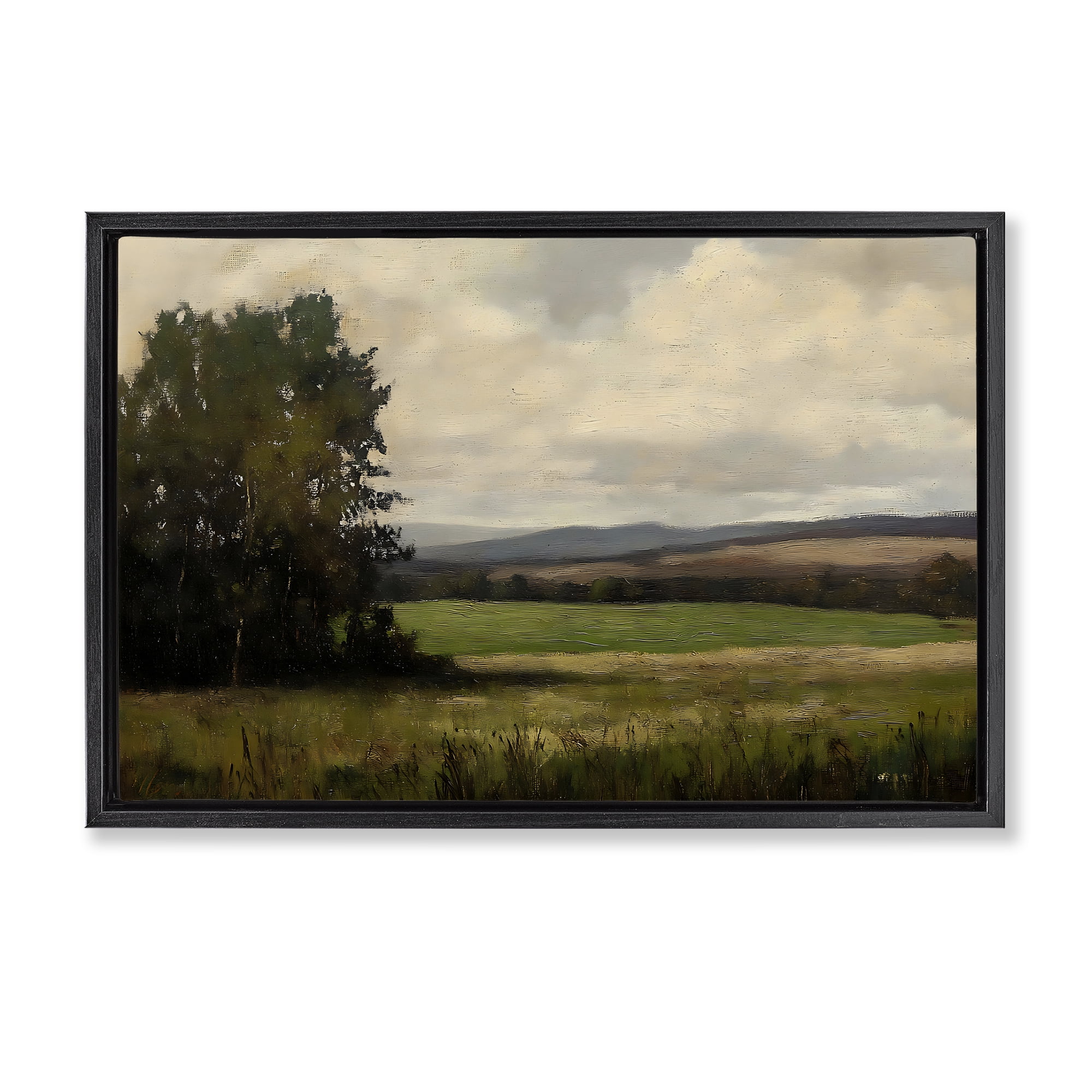 Stupell Industries Hills In The Distance Black Framed Floater Canvas Wall Art, design by Creative Studio