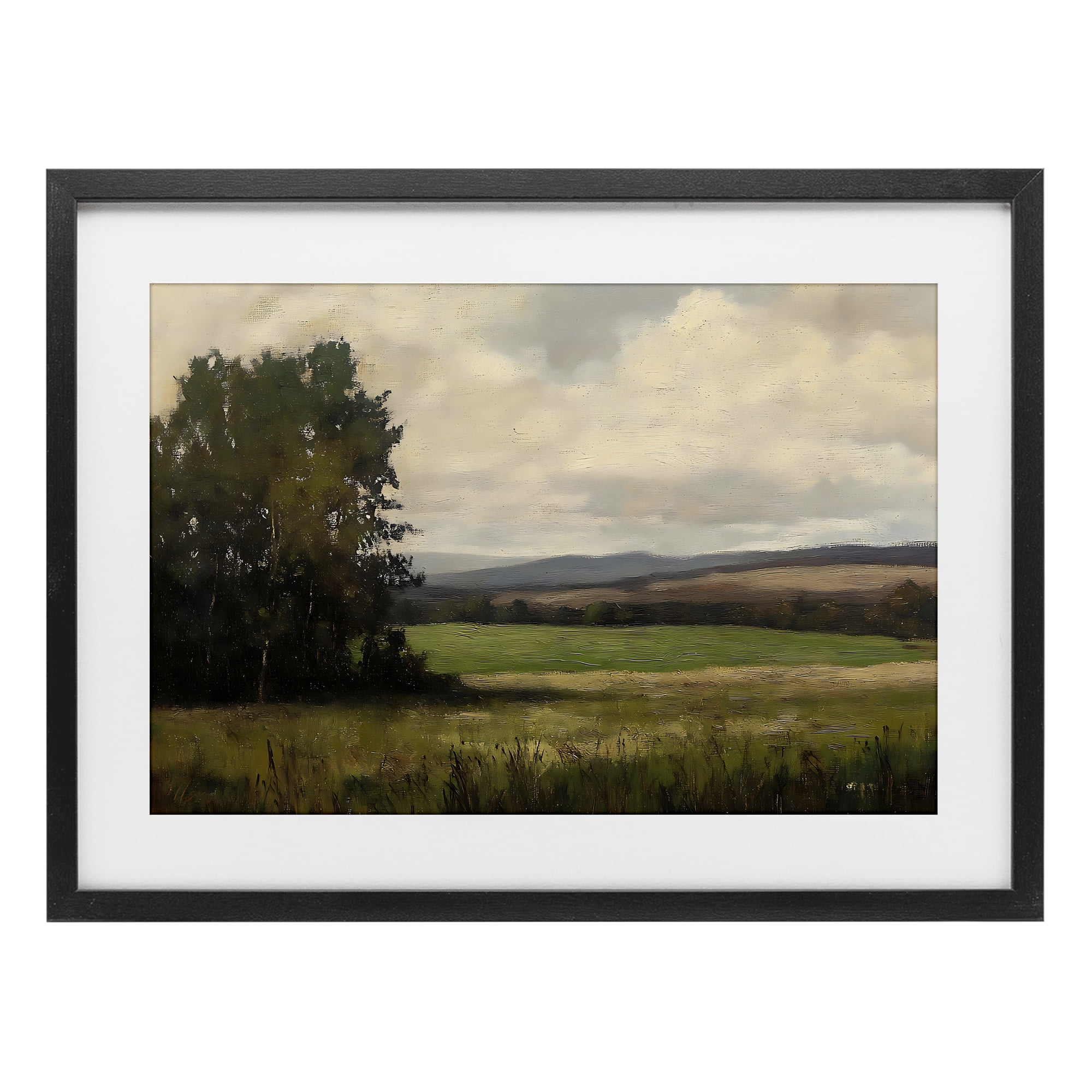 Stupell Industries Hills In The Distance Black Framed Print Under Glass, design by Creative Studio