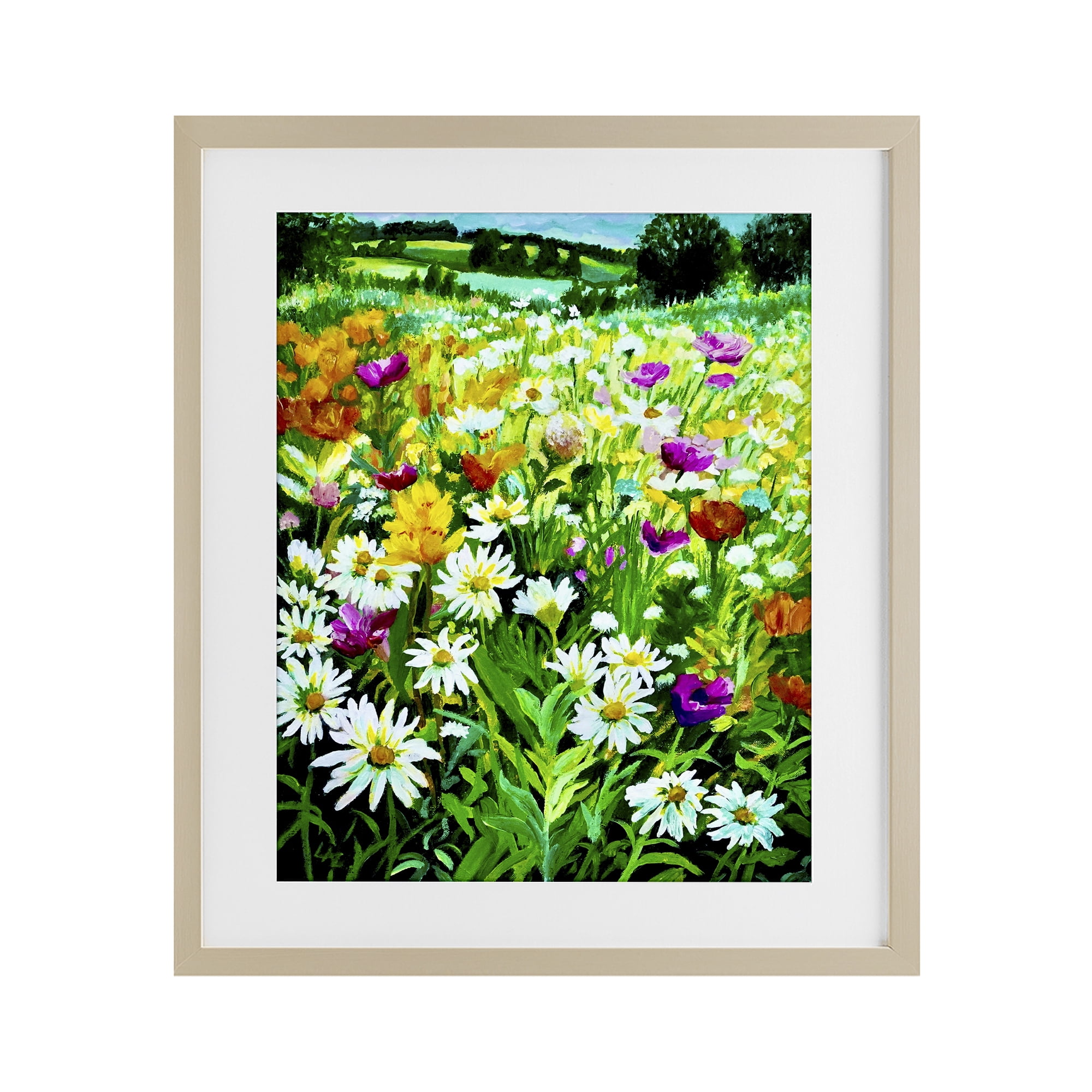 Stupell Industries Hillside Fusion Meadow Birch Framed Print Under Glass, design by Lee Ann Zirbes