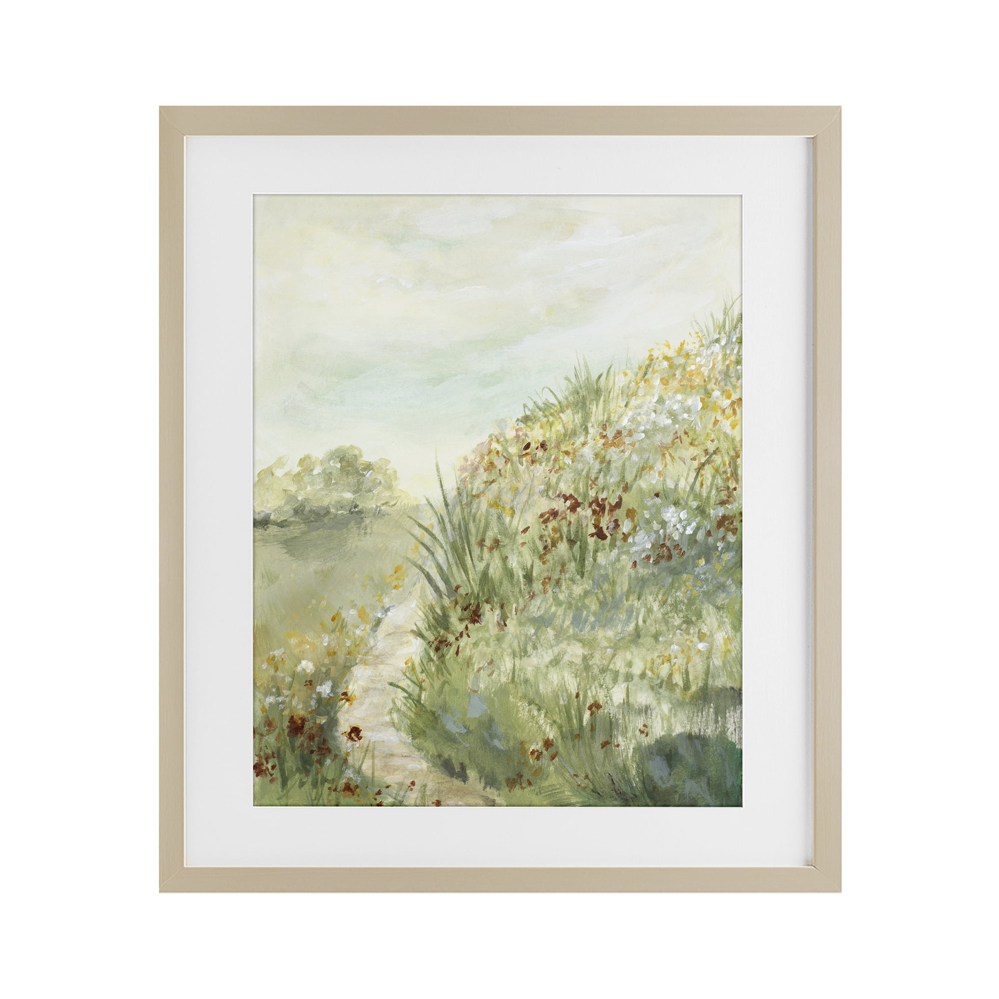 Stupell Industries Hilltop Blooms & Winding Trail Birch Framed Print Under Glass, design by Lanie Loreth