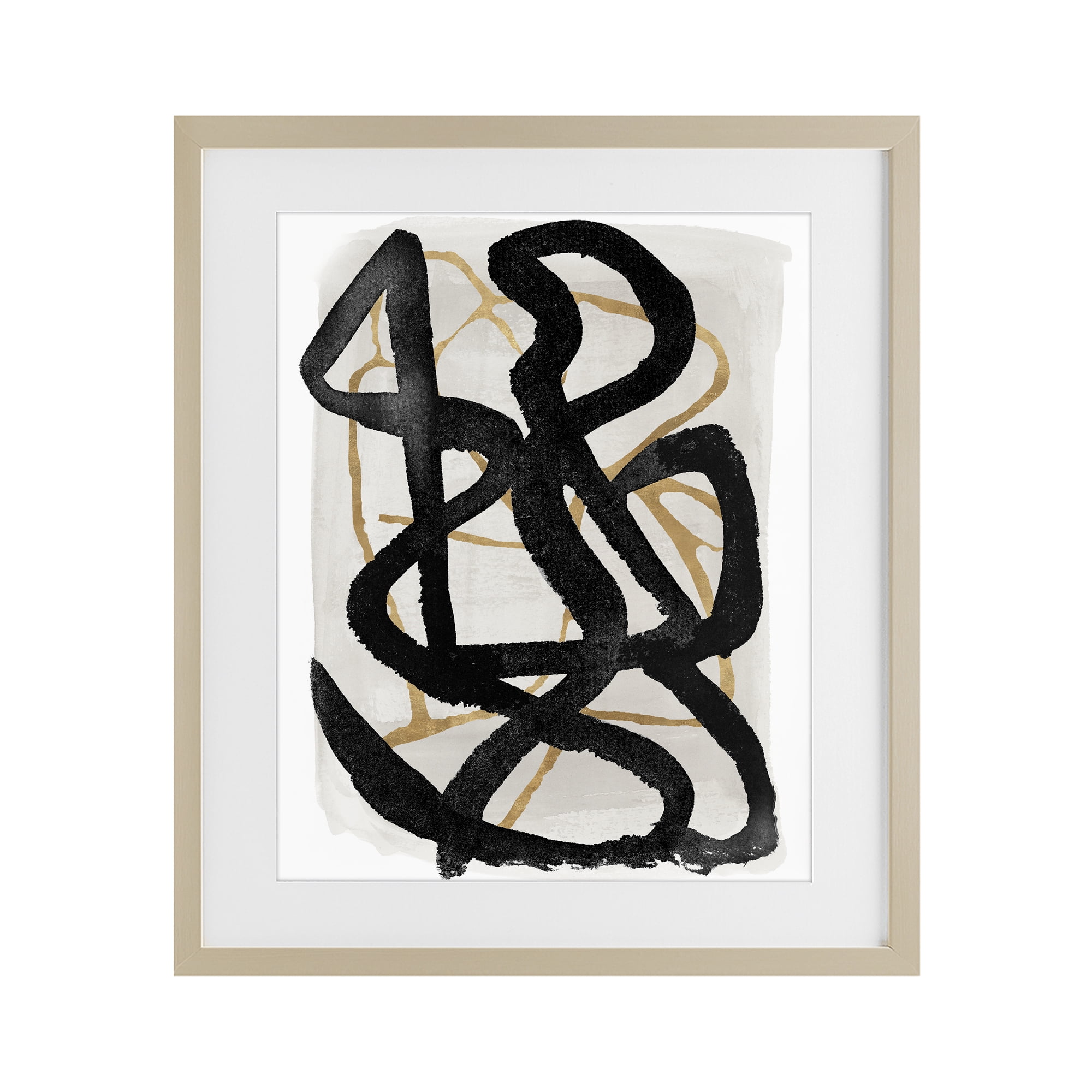 Stupell Industries Hindsight Black & Beige Birch Framed Print Under Glass, design by Lucille Price