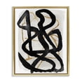 thumbnail image 1 of Stupell Industries Mid-Century Hindsight Black & Beige Gold Floating Frame Canvas Art, 17 x 21, by Lucille Price, 1 of 8