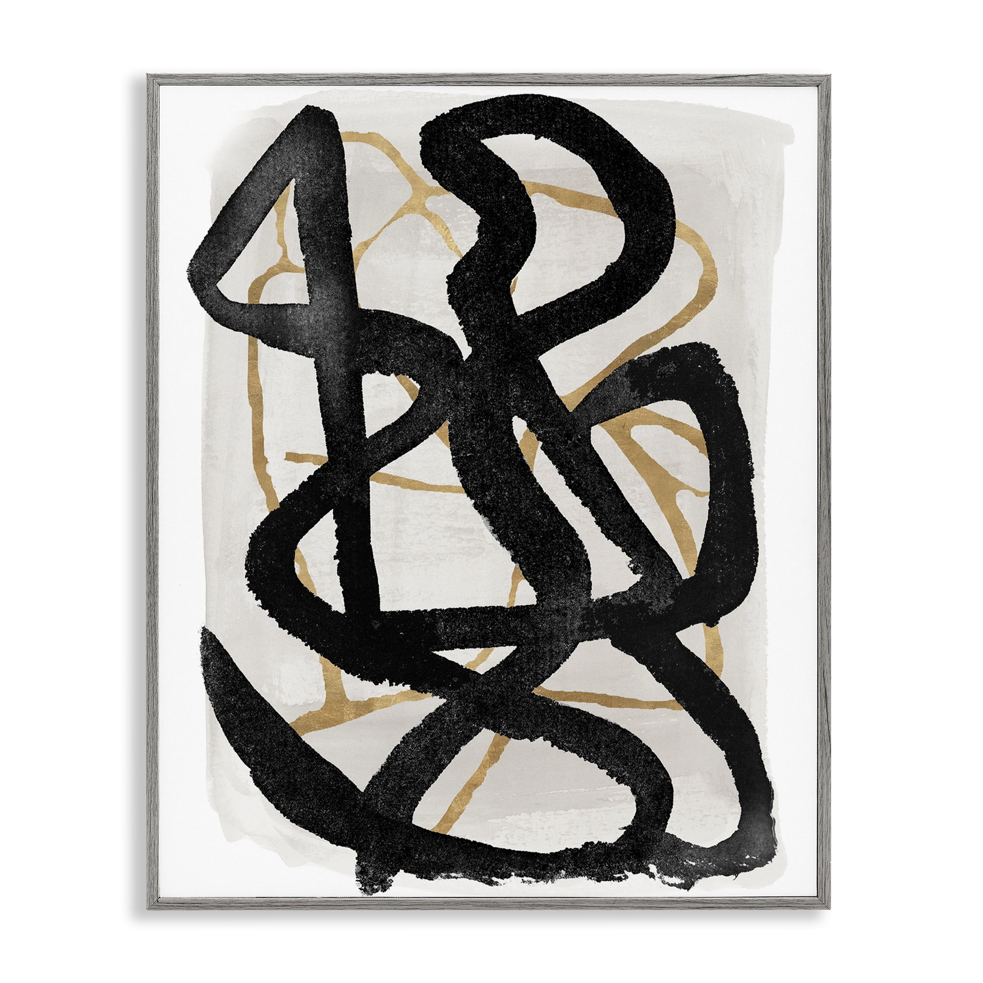 Stupell Industries Hindsight Black & Beige Gray Framed Giclee Art, design by Lucille Price