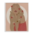 thumbnail image 1 of Stupell Industries Hippie Boho Girl Novelty Painting White Framed Art Print Wall Art, 24 x 30, 1 of 10