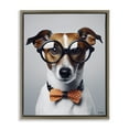 thumbnail image 1 of Stupell Industries Hipster Bowtie Dog Animals & Insects Painting Brown Floater Framed Canvas Art Print Wall Art, 25 x 31, 1 of 10