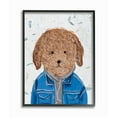 thumbnail image 1 of Stupell Industries Hipster Dog Sweatshirt Poodle Funny Animal Painting Drawings Black Framed Art Print Wall Art, 16x20, by Melissa Wang, 1 of 6