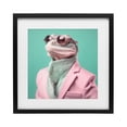thumbnail image 1 of Stupell Industries Contemporary Hipster Iguana Portrait Black Framed Print Under Glass, 13 x 13, by Roozbeh, 1 of 8