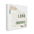 thumbnail image 1 of Stupell Industries His Love Endures Forever Phrase Plant Pattern Faith Design Design by Gigi Louise, 24" x 24", 1 of 1