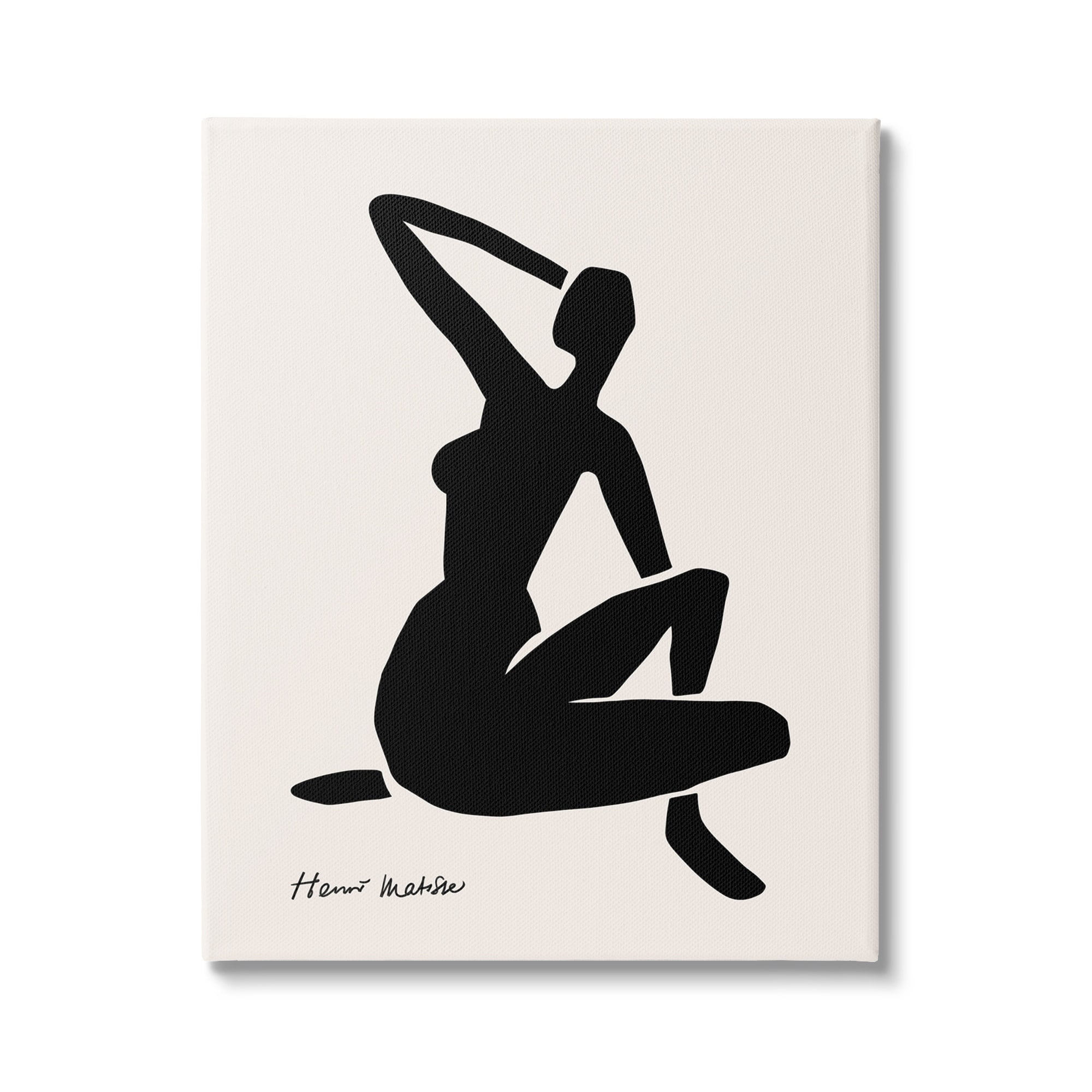 Stupell Industries Historic Matisse Woman Sitting Minimal Silhouette Canvas Wall Art, 36 x 48, Design by Ros Ruseva