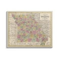 thumbnail image 1 of Stupell Industries Historic Missouri Southern US State Map Vintage Cartography, 20 x 16, Design by Daphne Polselli, 1 of 6