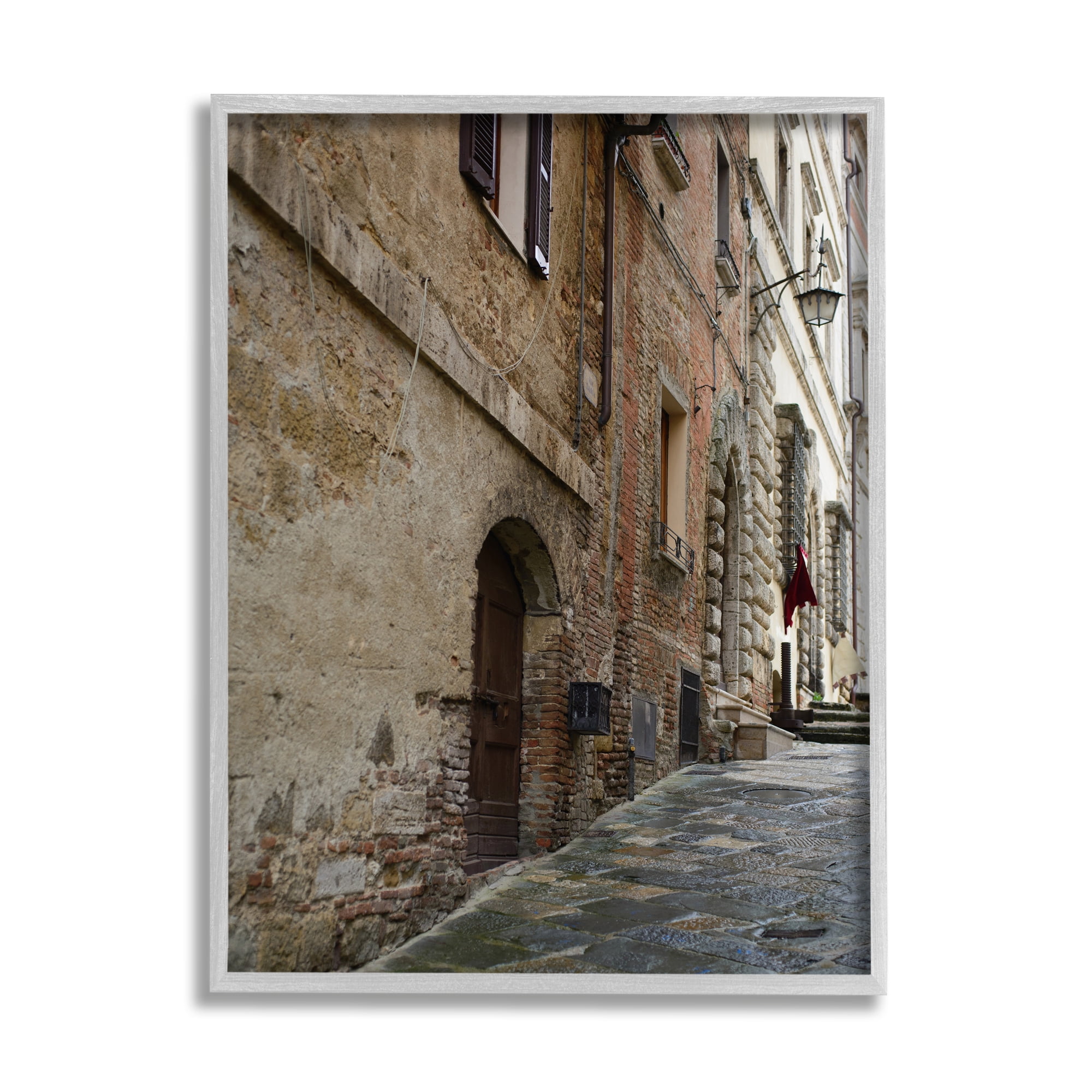 Stupell Industries Historical Architecture Alleyway Brick Building Exterior Street Photography, 16 x 20, Design by Nancy Crowell