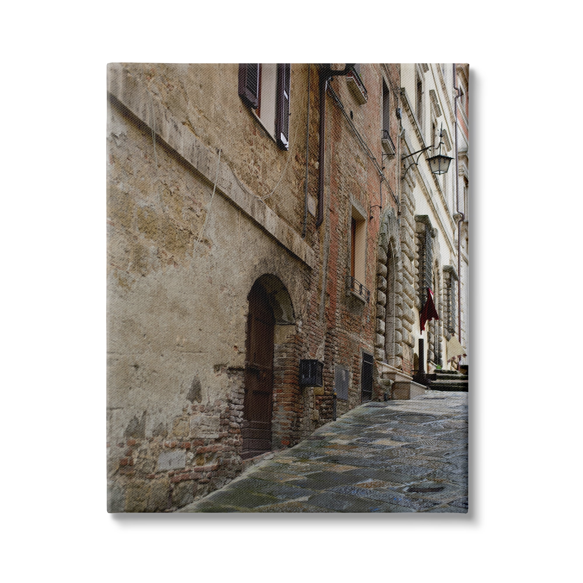 Stupell Industries Historical Architecture Alleyway Brick Building Exterior Street Photography, 36 x 48, Design by Nancy Crowell