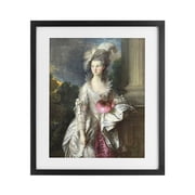 Stupell Industries Historical Lady with Boxing Glove Black Framed Print Under Glass, design by Grotto Studios