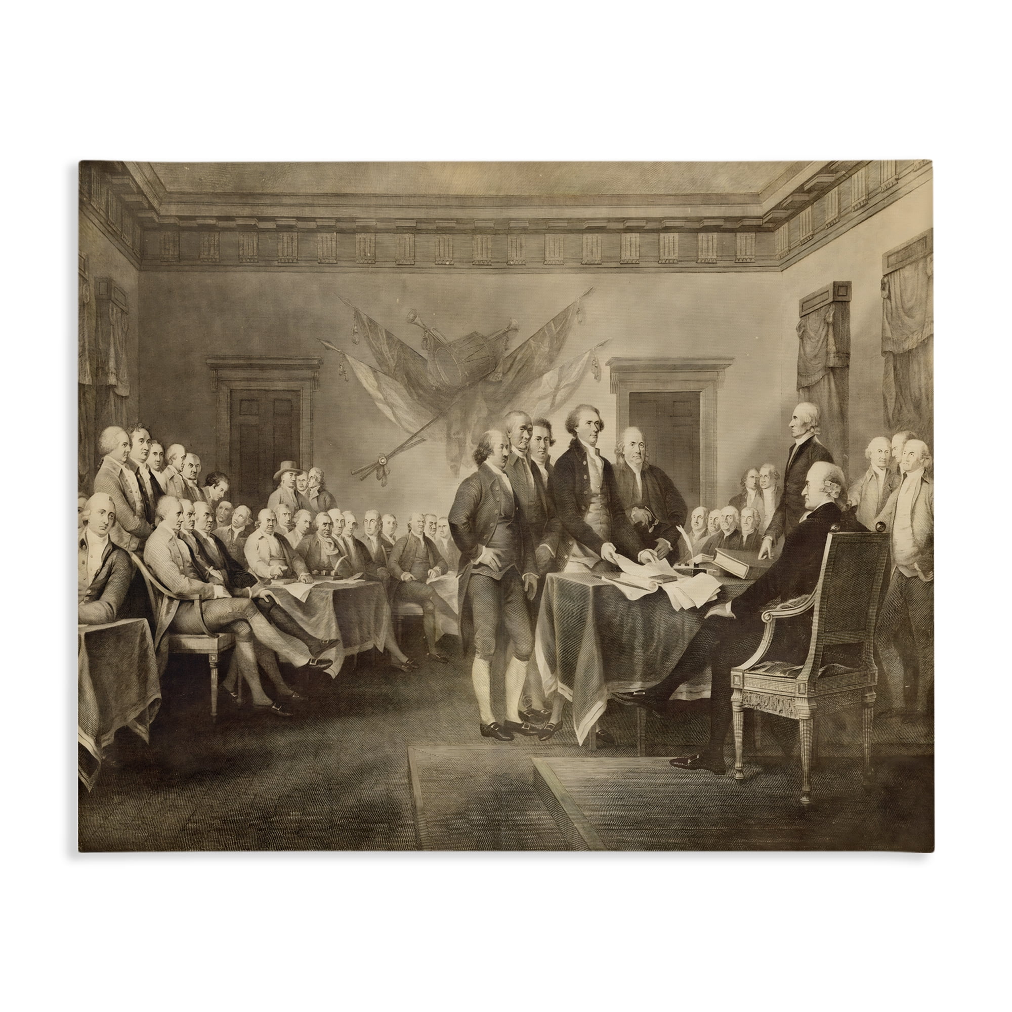Stupell Industries Historical Signing Of Declaration Canvas Wall Art, design by Arlington Prints