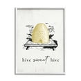 thumbnail image 1 of Stupell Industries Hive Sweet Hive Vintage Beehive Illustration Bee Pun Graphic Art White Framed Art Print Wall Art, 11x14, by Daphne Polselli, 1 of 7