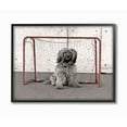 thumbnail image 1 of Stupell Industries Hockey Goalie Sports Dog Pet Animal Collage Design Framed Giclee Texturized Art by Daphne Polselli, 1 of 2