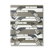 Stupell Industries Hockey Sticks Pattern Sports Painting Gallery Wrapped Canvas Art Print Wall Art, 16 x 20