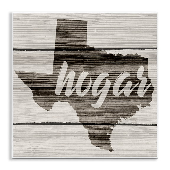 Stupell Industries Hogar Estado de Texas U.S. States and Territories Painting Unframed Art Print Wall Art, 12 x 12