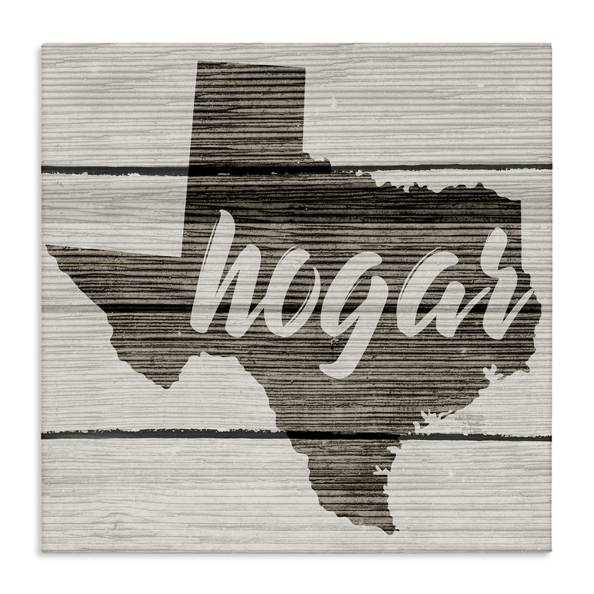 Stupell Industries Hogar Estado de Texas U.S. States and Territories Painting Wrapped Canvas Art Print Wall Art, 36 x 36