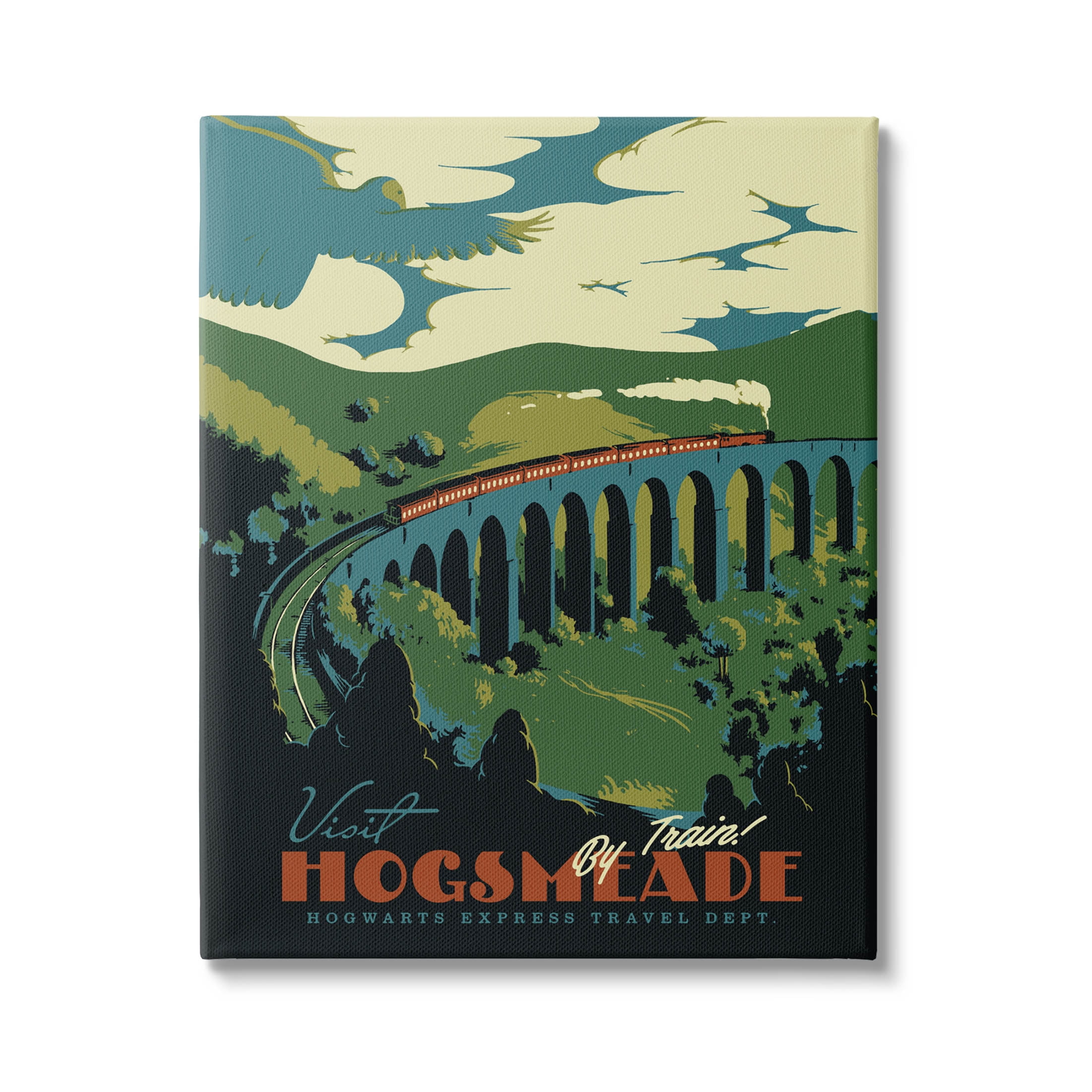 Stupell Industries Hogsmeade By Train Fantasy Literature Graphic Art Gallery Wrapped Canvas Print Wall Art, Design by Matheus Lopes Castro