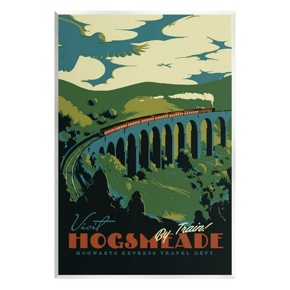 Stupell Industries Hogsmeade By Train Fantasy Literature Graphic Art Unframed Art Print Wall Art, Design by Matheus Lopes Castro