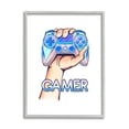 thumbnail image 1 of Stupell Industries Holding Gleaming Video Game Controller Gamer Text, 16 x 20, Design by Ziwei Li, 1 of 6