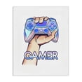thumbnail image 1 of Stupell Industries Contemporary Holding Gleaming Video Game Controller Gamer Text Canvas Art, 24 x 30, by Ziwei Li, 1 of 7