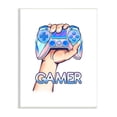 thumbnail image 1 of Stupell Industries Holding Gleaming Video Game Controller Gamer Text Graphic Art Unframed Art Print Wall Art, 10x15, by Ziwei Li, 1 of 6