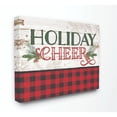 thumbnail image 1 of Stupell Industries Holiday Cheer Red Plaid Christmas Word DesignCanvas Wall Art By Artist Jennifer Pugh, 1 of 3