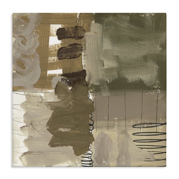 Stupell Industries Holiday Express Abstraction Canvas Wall Art design by Brent Baker, 24 x 24