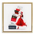 thumbnail image 1 of Stupell Industries Glam Holiday Glam Shopping Boxes Gold Floating Frame Canvas Art, 18 x 18, by Amanda Greenwood, 1 of 8