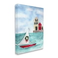 thumbnail image 1 of Stupell Industries Holiday Sailboat Wreath Nautical Beach Christmas Canvas Design by Melissa Hyatt LLC, 1 of 5