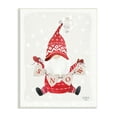 thumbnail image 1 of Stupell Industries Holiday Snow Banner Patterned Red Garden Gnome Graphic Art Unframed Art Print Wall Art, Design by Heatherlee Chan, 1 of 5