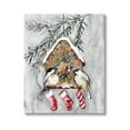 thumbnail image 1 of Stupell Industries Holiday Stockings Birdhouse Perched Graphic Art Gallery Wrapped Canvas Print Wall Art, Design by Stella Chang, 1 of 7