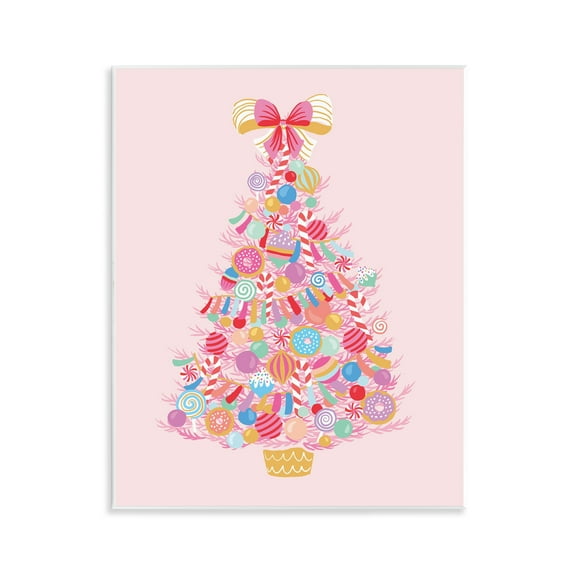 Stupell Industries - Holiday Sweet Treats Tree Wall Plaque Art, 11 x 14, Made In USA