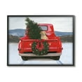 thumbnail image 1 of Stupell Industries Holiday Tree in Truck Holiday Painting Black Framed Art Print Wall Art, 20 x 16, 1 of 9