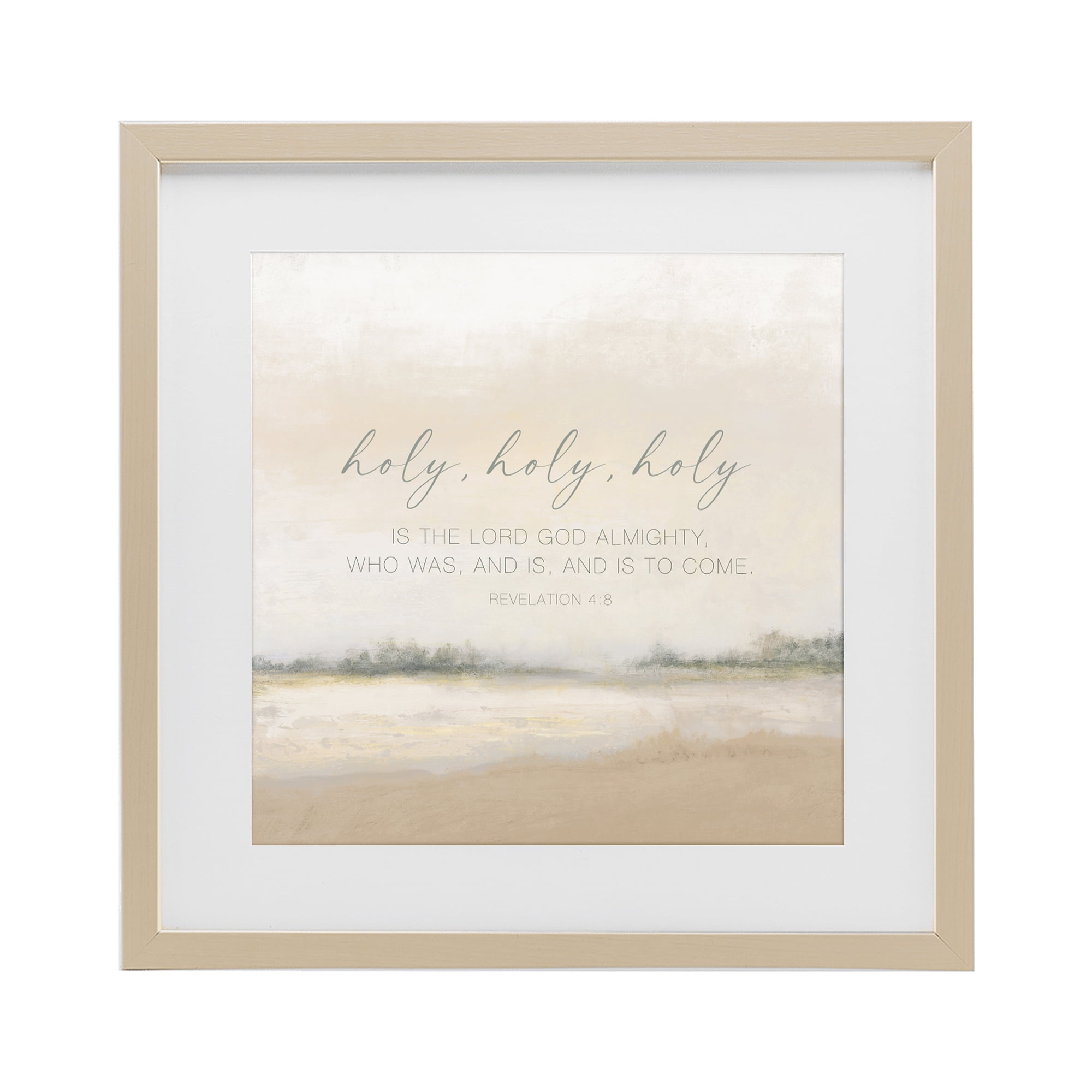 Stupell Industries Holy Revelation Proverb Birch Framed Print Under Glass, design by John Spaeth