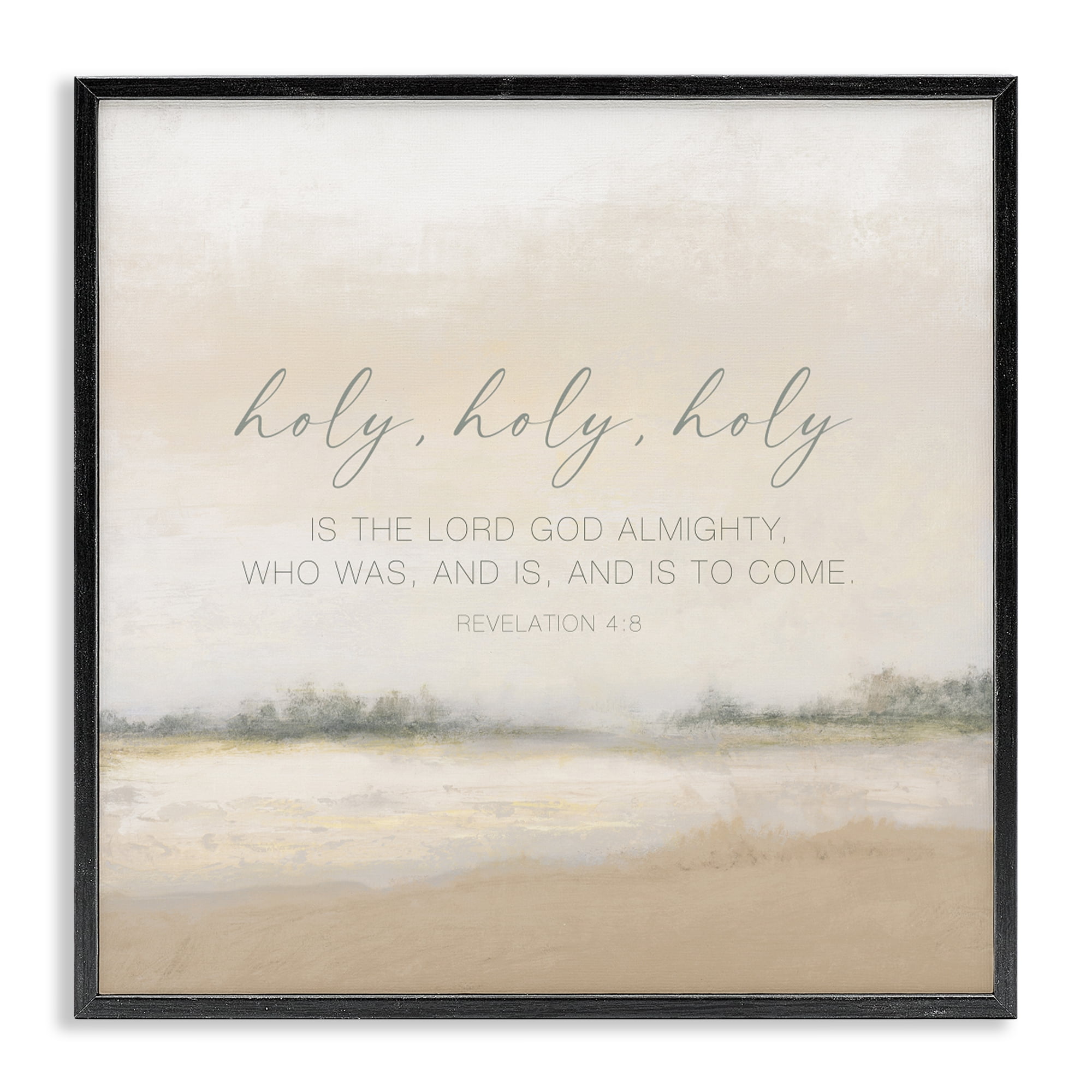 Stupell Industries Holy Revelation Proverb Black Framed Giclee Art, design by John Spaeth