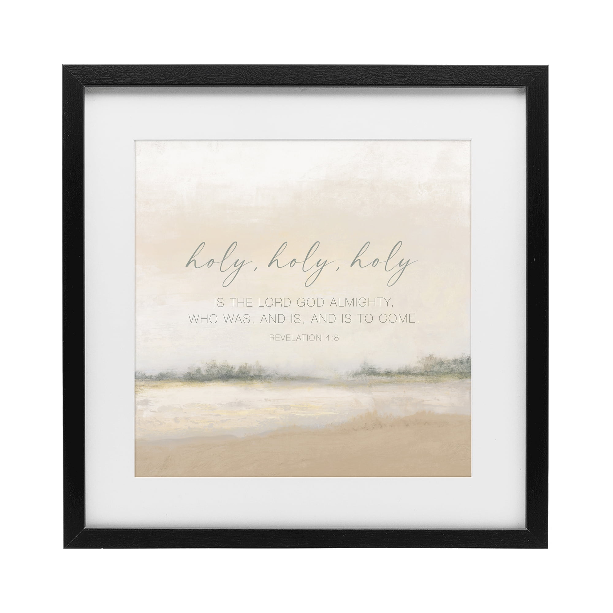 Stupell Industries Holy Revelation Proverb Black Framed Print Under Glass, design by John Spaeth