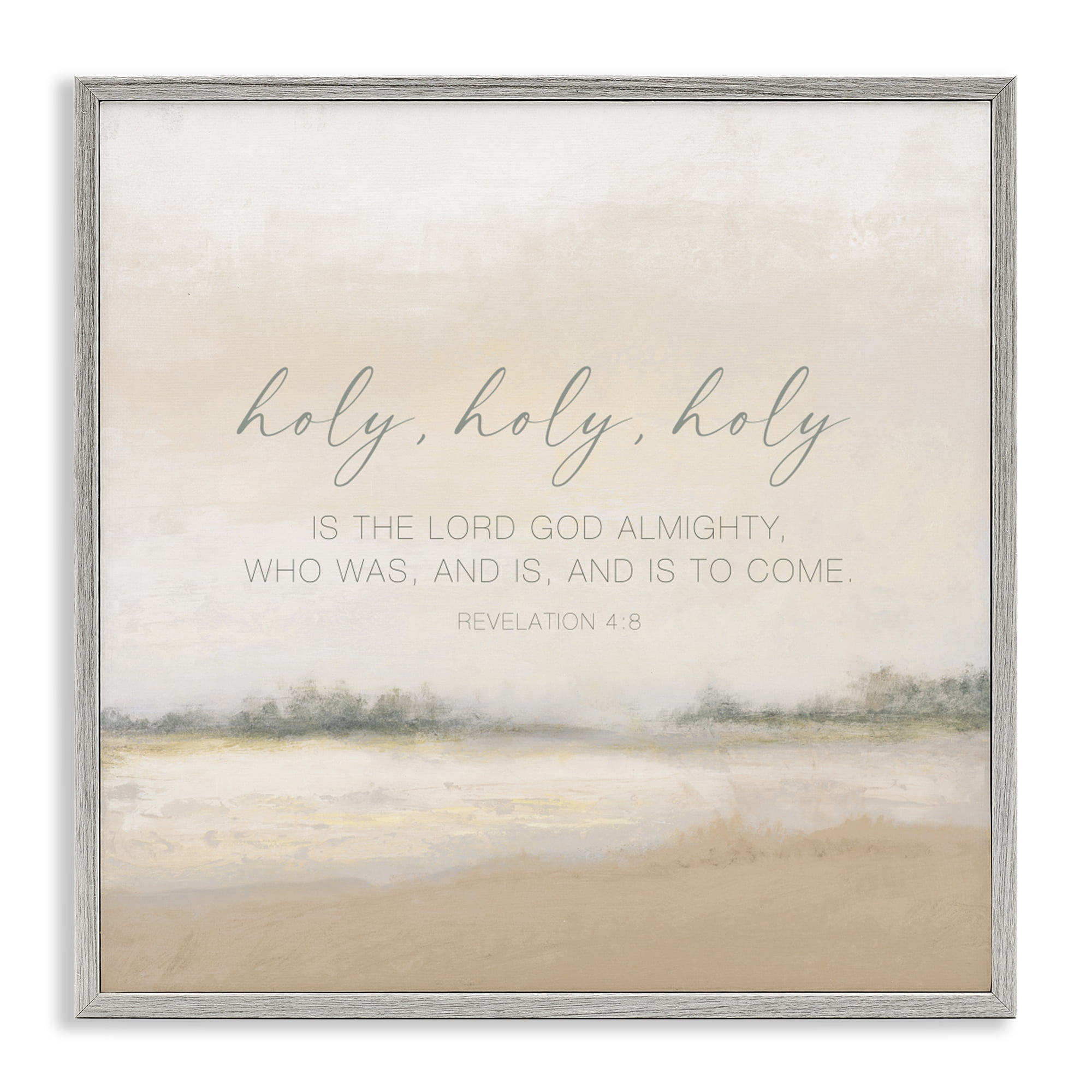 Stupell Industries Holy Revelation Proverb Gray Framed Giclee Art, design by John Spaeth