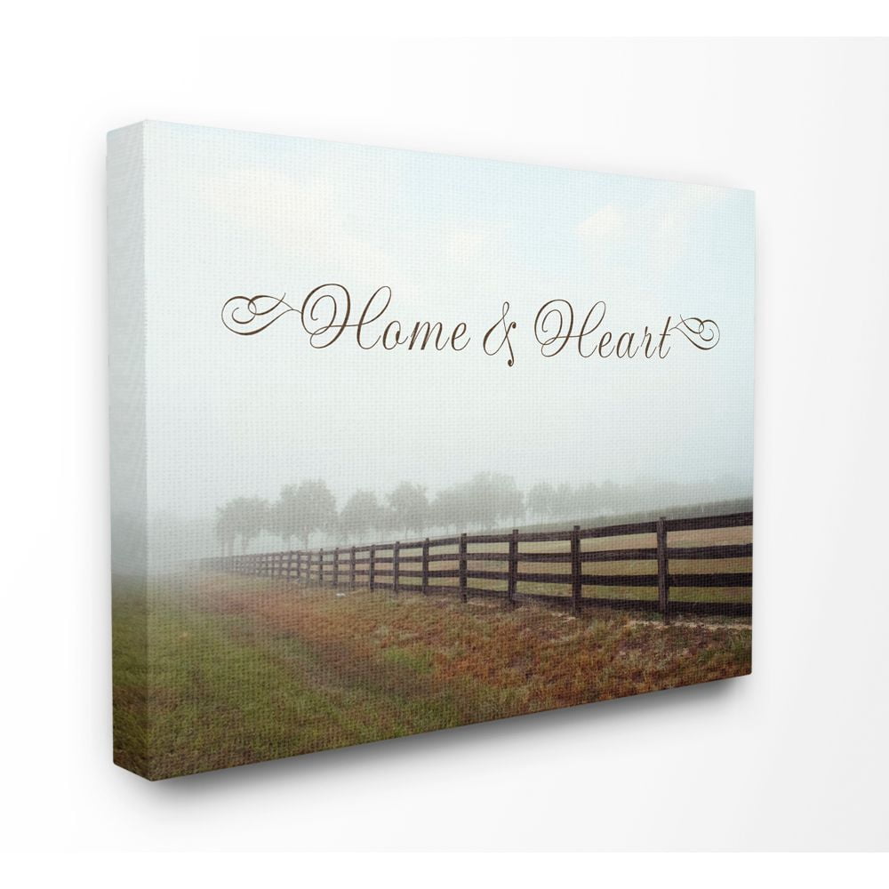 Stupell Industries Home And Heart Rustic Farm Landscape Photo Canvas Wall Art by Kali Wilson