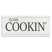 Stupell Industries Home Cookin' Phrase Food & Beverage Painting Gallery Wrapped Canvas Art Print Wall Art, 24 x 10